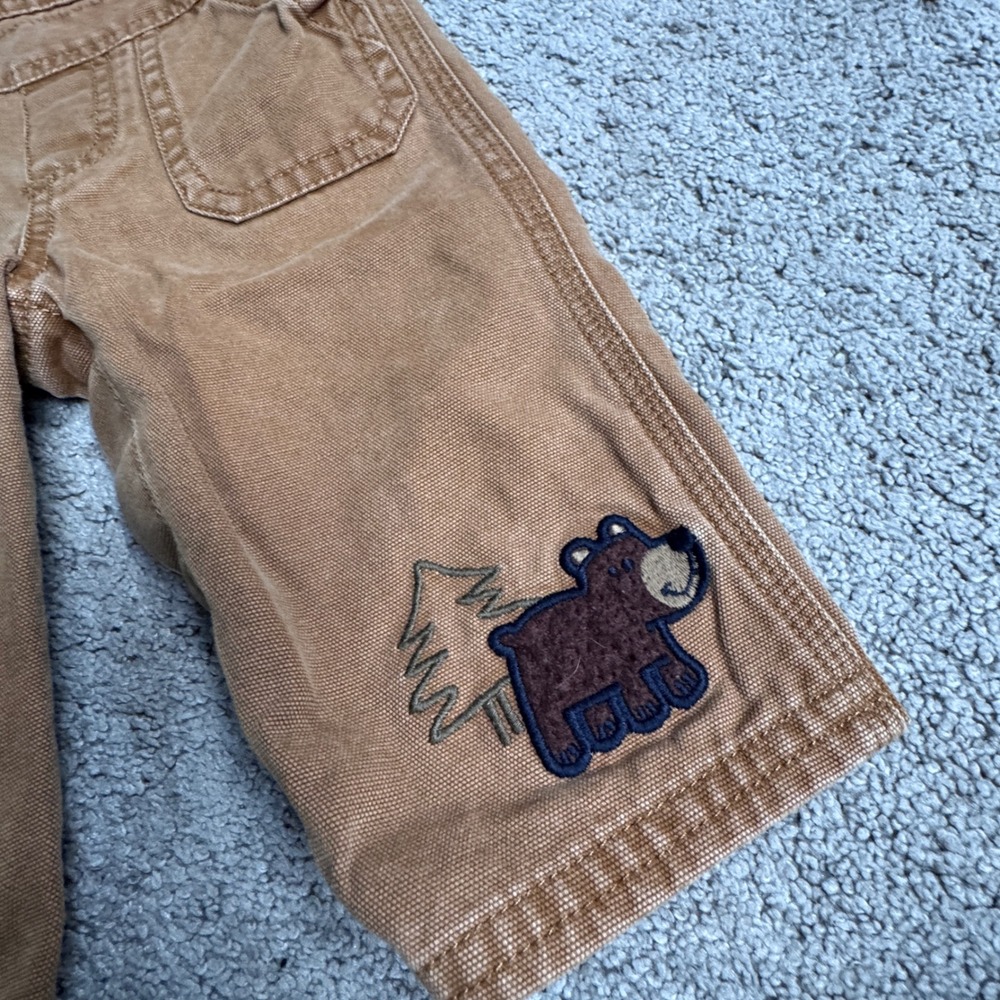 Osh Kosh Bgosh Baby Boy 6M Overalls with a Bear - Picture 2 of 6